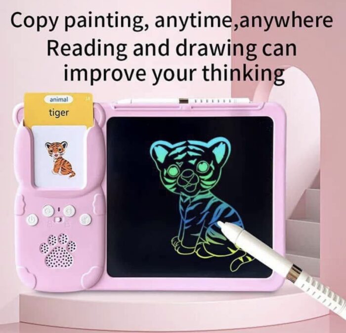 TAKING FLASH CARD WITH LCD WRITING TABLET