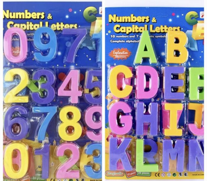 NUMBERS AND CAPITAL LETTERS