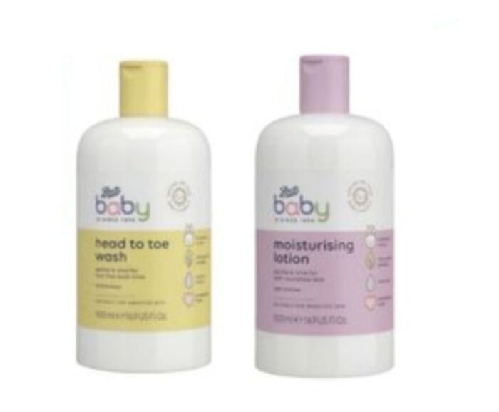 BABY BOOTS HEAD TO TOE WASH  AND LOTION  2in1  set