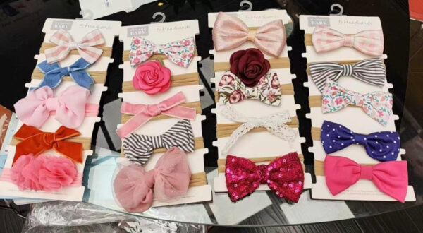 HUDSON Girls headbands 5in1